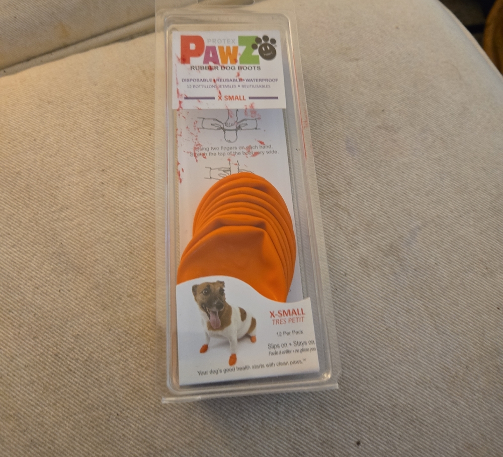 PAWZ Dog Boots in‎ Bright Orange